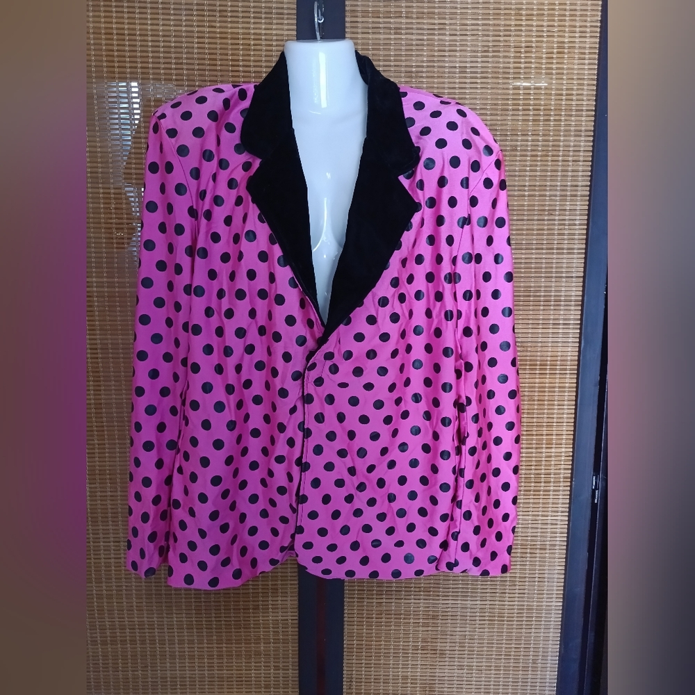 Hollywood babe polka dot blazer
